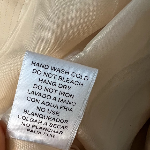 Women’s small Love Tree white cream tan faux fur vest faux leather button zip up - Picture 10 of 11